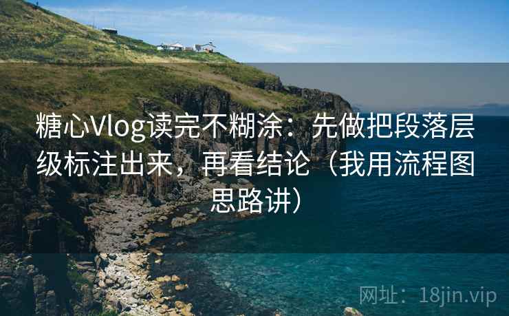 糖心Vlog读完不糊涂:先做把段落层级标注出来,再看结论(我用流程图思路讲) 糖心Vlog读完不糊涂:先做把段落层级标注出来,再看结论(我用流程图思路讲)